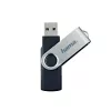 Memorie USB Hama Rotate 16GB, USB 2.0, Negru/Argintiu