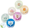 Baby Nova 26210 Suzete silicon rotunde decorate cu inel transparent 2 bucati