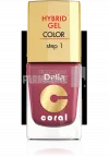 Delia Coral Hybrid Gel Color step 1 Lac unghii 18