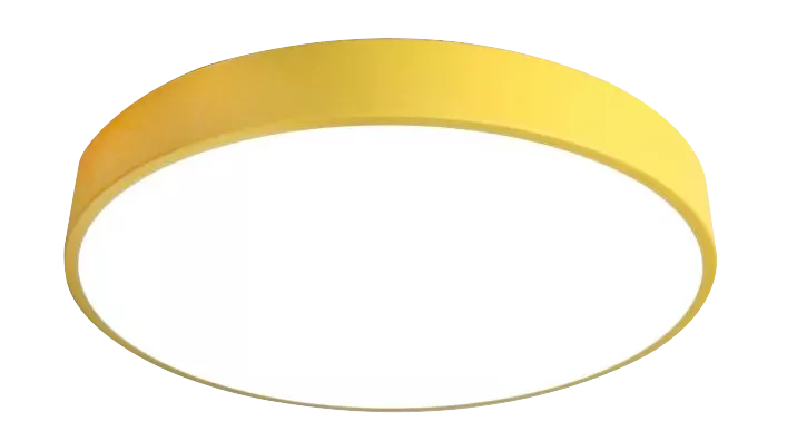 Plafonieră Macaron 52W 3000-6000K LED, galben, cu telecomanda