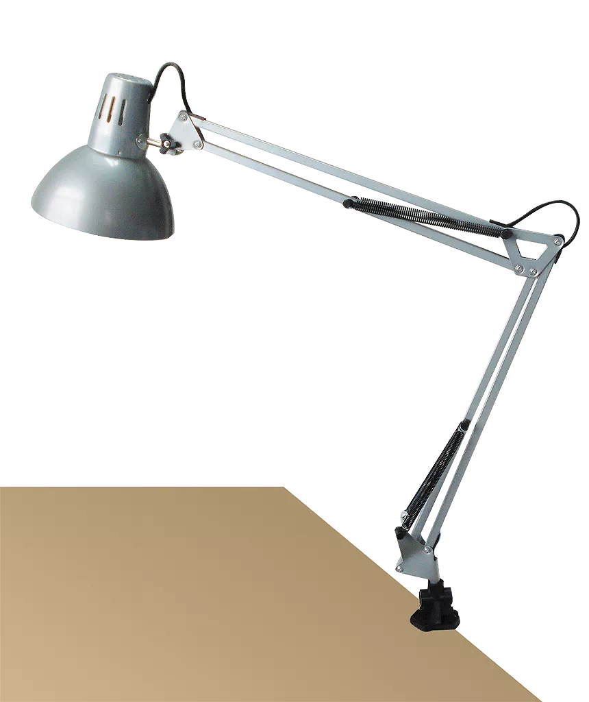 Lampa de birou Arno "argintiu" 1x E27, max 60W