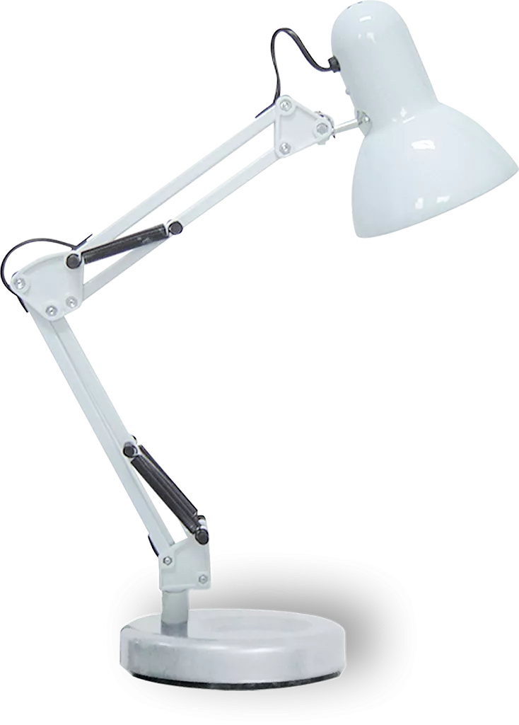 Lampa de birou Samson "alb" 1x E27, max 60W