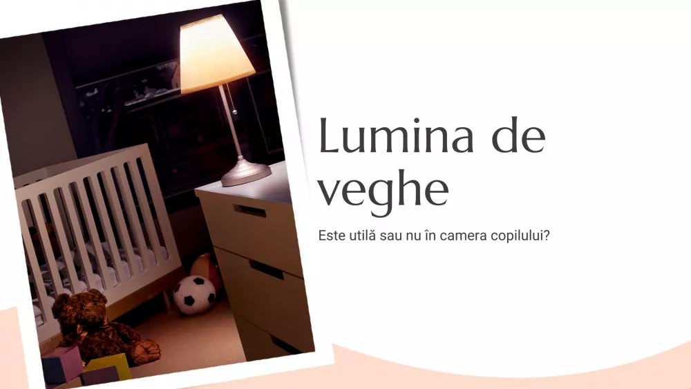 Lumina de veghe: este utilă sau nu în camera copilului?
