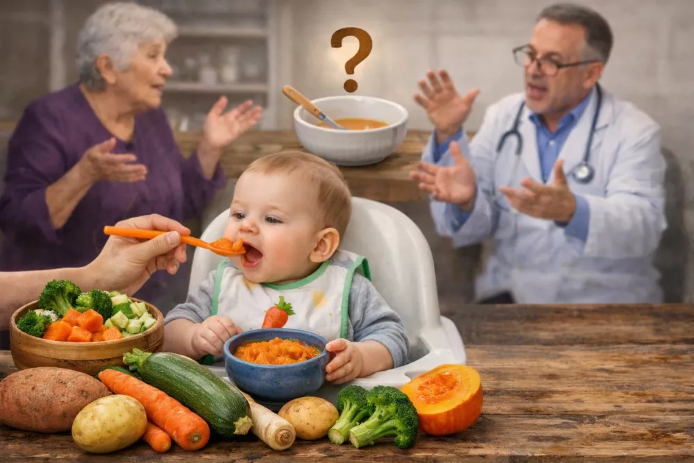 Primele legume la diversificare: ce, când și cum le oferi bebelușului