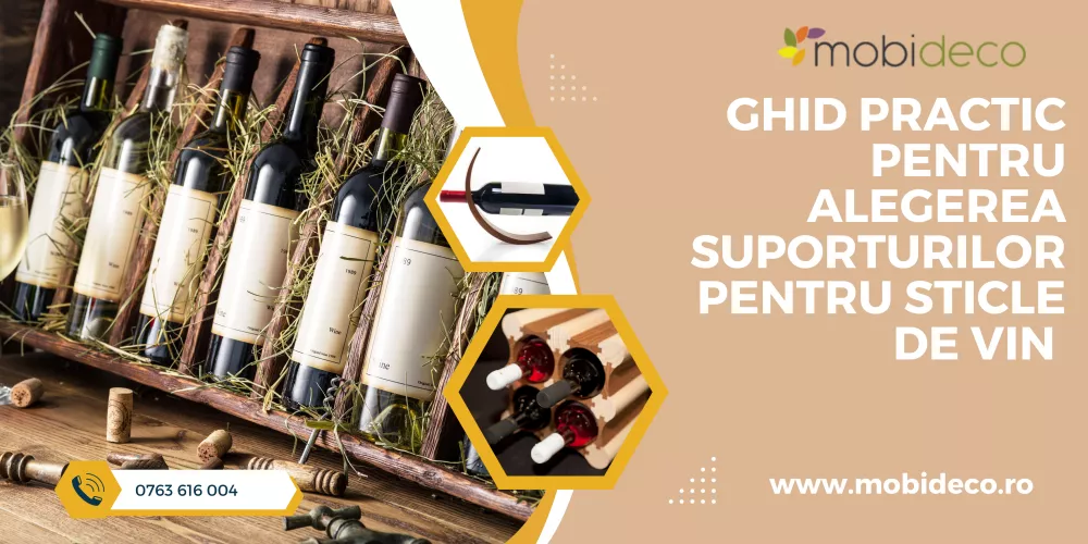 Ghid practic pentru alegerea suporturilor pentru sticle de vin potrivite pentru pentru casa ta!