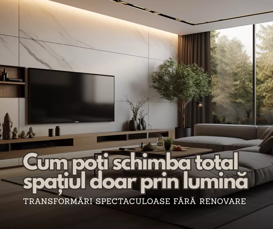 Cum poți schimba total spațiul doar prin lumină – transformări spectaculoase fără renovare