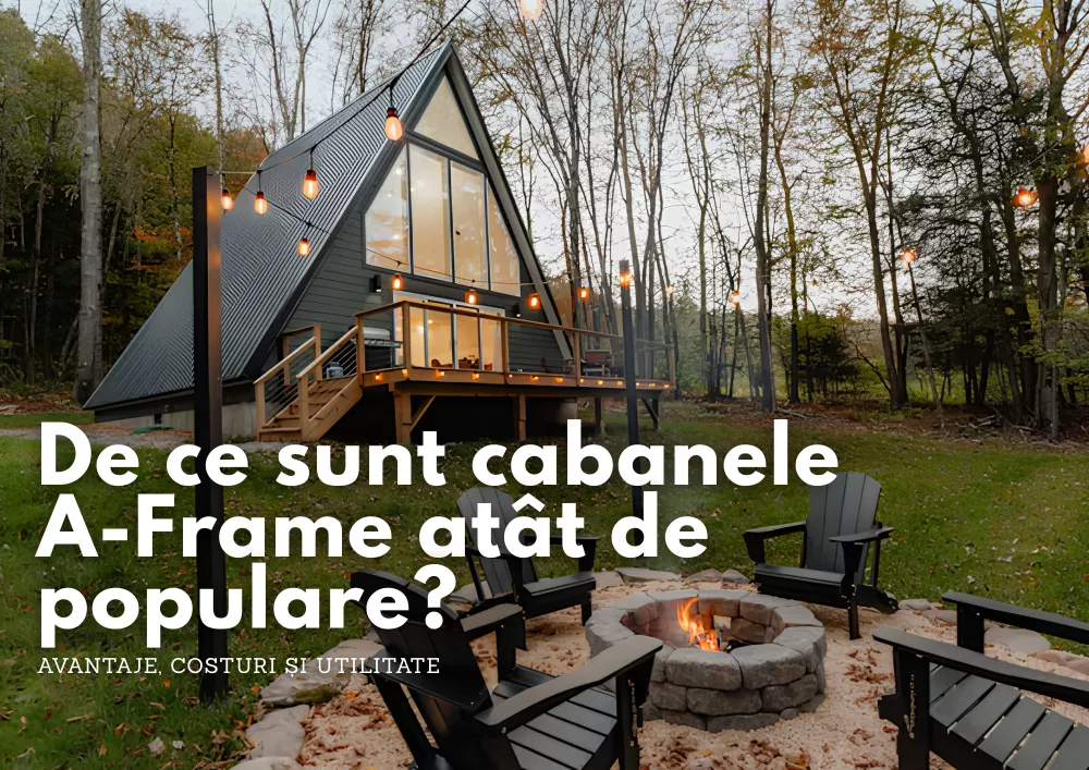 De ce sunt cabanele A-Frame atât de populare? Avantaje, costuri și utilitate