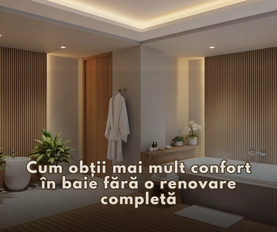 Cum obții mai mult confort în baie fără o renovare completă