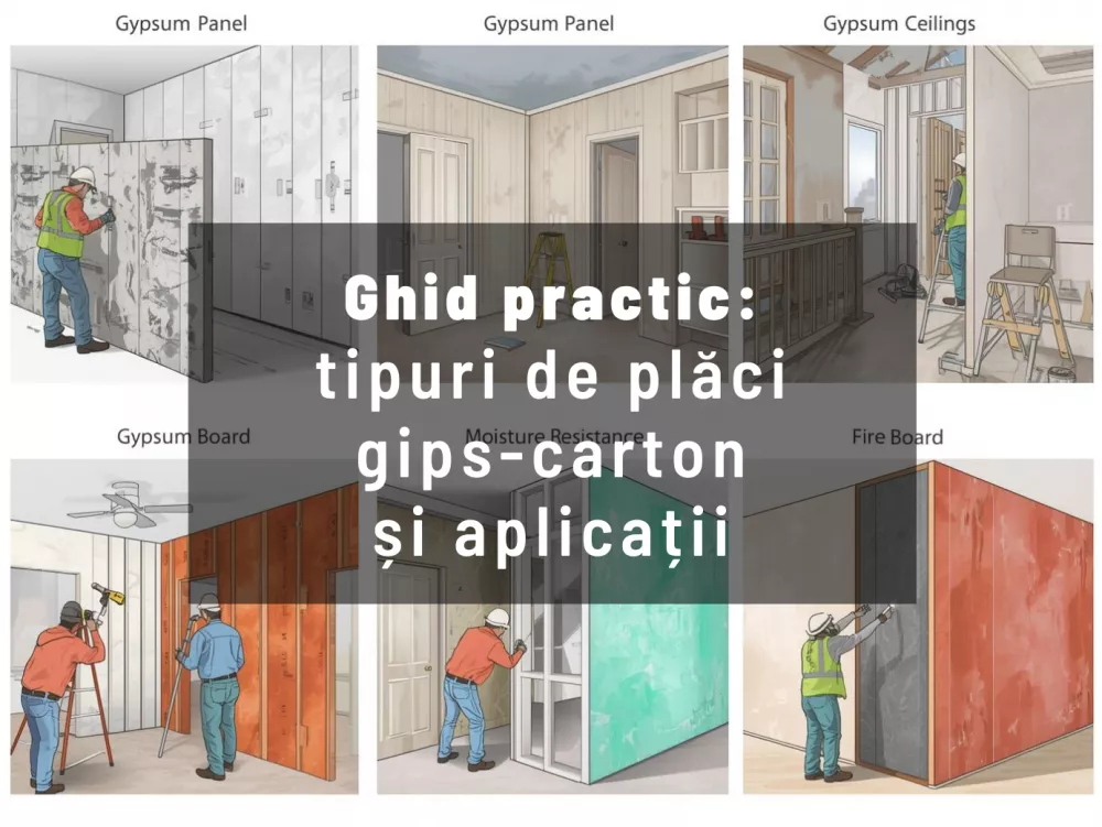 Ghid pracitc: tipuri de plăci gips‑carton și aplicații