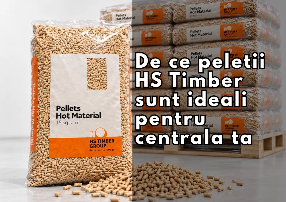 De ce peleții HS Timber sunt ideali pentru centrala ta? 5 motive să alegi calitatea premium