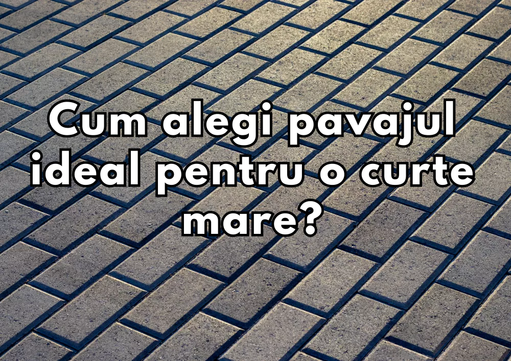 Cum alegi pavajul ideal pentru o curte mare? Ghid complet pentru rezistenta, aspect si investitie pe termen lung