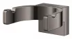 Agatatoare dubla Grohe 41049A00, Selection, pe perete, metal, lucios, grafit