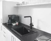 Baterie bucatarie Grohe 31326KS2, Blue Professional, inalta, tip L, filtrare, apa carbogazoasa, dus, mat, negru