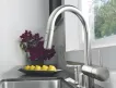 Baterie bucatarie Grohe 32321DC2, Minta, inalta, tip C, dus extractabil, mat, otel satinat