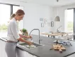 Baterie de bucatarie Grohe 31539DC0, Blue Home, inalta, tip L, filtrare, racire, apa carbogazoasa, dus, mat