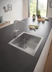 Chiuveta bucatarie Grohe 31578SD1, K700, 464 x 464 mm, pe blat, 1 cuva, ventil, crom