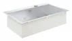 Chiuveta de bucatarie Grohe 31584SD1, K800, montare in/pe blat, 846 x 510 mm, 1 cuva, evacuare automata, inox satinat