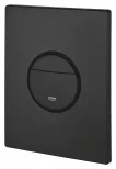 Clapeta WC Grohe 38765KF0, Nova Cosmopolitan, verticala, dubla, 156 x 197 mm, ABS, mat, negru