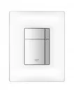 Clapeta WC Grohe 38845MF0, Skate Cosmo, dubla, verticala, 197 x 156 mm, sticla, crom