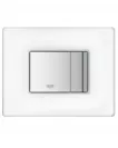 Clapeta WC Grohe 38845MF0, Skate Cosmo, dubla, verticala, 197 x 156 mm, sticla, crom