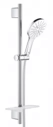 Coloana dus Grohe 26577LS0, SmartActive 130, 600 mm, 3 functii, etajera, crom