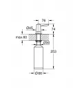 Dozator bucatarie Grohe 40536DC0, Contemporany, incastrat, 500 ml, mat, otel satinat