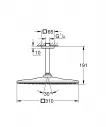 Dus fix Grohe 26566AL0, Rainshower Cube 310, pe tavan, 310 mm, 1 functie, mat, grafit