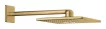 Dus fix Grohe 26479GN0, SmartActive 310 Cube, pe perete, 310 mm, 2 functii, necesita valva, mat, auriu