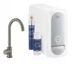 Filtru de bucatarie Grohe 31498AL1, Blue Home Mono, medie, Tip C, filtrare, racire, apa carbogazoasa, mat, grafit
