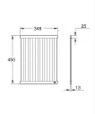 Gratar pliabil Grohe 40856DL0, 450 x 348 mm, otel inoxidabil, mat, cupru