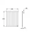 Gratar pliabil Grohe 40856AL0, . 450 x 350 mm, otel inoxidabil, mat, grafit