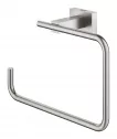 Inel prosop Grohe 40510DC1, Essentials Cube, pe perete, 200 mm, metal, mat, otel satinat