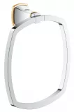 Inel prosop Grohe 40630IG0, Grandera, pe perete, 205 mm, metal, crom / auriu