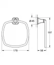 Inel prosop Grohe 40630IG0, Grandera, pe perete, 205 mm, metal, crom / auriu