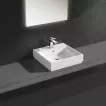 Lavoar Grohe 3947800H, Cube Ceramic, pe blat, 500 x 490, PureGuard, alb