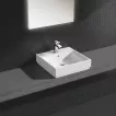 Lavoar Grohe 3947800H, Cube Ceramic, pe blat, 500 x 490, PureGuard, alb