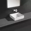 Lavoar Grohe 3948100H, Cube Ceramic, montare pe blat, 500 x 470, anti-aderent, anti-bacterian, alb