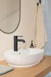Lavoar Grohe 103566SH00, Essence, pe blat, 50 x 40 cm, cu preaplin, AquaCEramic, HyperClean, alb
