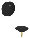 Ornament preaplin si evacuare Grohe 19952KF0, TalentoFill, pentru evacuare cada Grohe, mat, negru