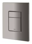 Placa de actionare WC Grohe 38732A00, Skate Cosmopolitan, dubla spalare, reversibila, 156 x 197 mm, lucios, grafit