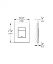 Clapeta WC Grohe 38732GN0, Skate Cosmo, dubla, reversibila, 156 x 197 mm, mat, auriu