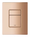 Clapeta WC Grohe 38732DA0, Skate Cosmopolitan, dubla, reversibila, 156 x 197 mm, plastic, lucios, cupru