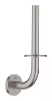 Rezerva hartie igienica Grohe 41186DC0, Start, pe perete, 1 rola, metal, mat, otel satinat
