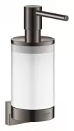 Set dozator sapun Grohe 41028A00, Selection, include suport 41027A00, fixare ascunsa, montare pe perete, lucios, grafit
