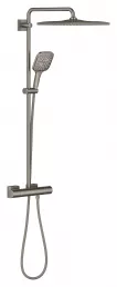 Sistem de dus Grohe 26837AL0, SmartActive Cube 310, aparent, 310 mm, termostat, 1 functie, mat, grafit