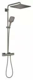 Sistem de dus Grohe 26837AL0, SmartActive Cube 310, aparent, 310 mm, termostat, 1 functie, mat, grafit