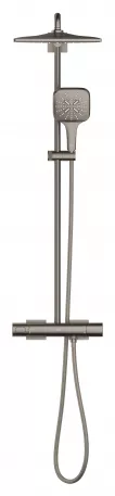 Sistem de dus Grohe 26837AL0, SmartActive Cube 310, aparent, 310 mm, termostat, 1 functie, mat, grafit