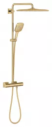 Sistem de dus Grohe 26837GL0, SmartActive Cube, aparent, termostat, 310 mm, 1 functie, lucios, auriu