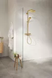 Sistem de dus Grohe 26836GL0, SmartActive, aparent, termostat, 310 mm, 1 functie, lucios, auriu