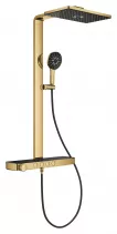 Sistem de dus Grohe 100962GL00 SPA Aqua Pure, termostat, palarie dus 400 mm, 3 functii para dus, auriu lucios